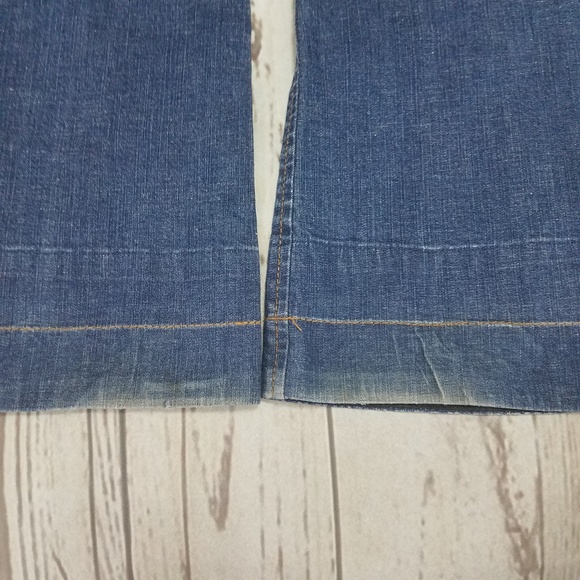 Theory Pants Size 4 Womens Blue Denim Jeans Wide - Picture 6 of 8